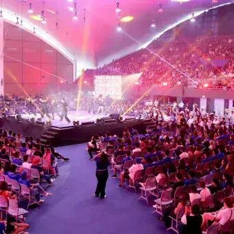 Arena Borregos durante evento de Hi!Tec.