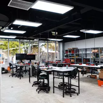 Taller del laboratorio Maker Space de PrepaTec Laguna