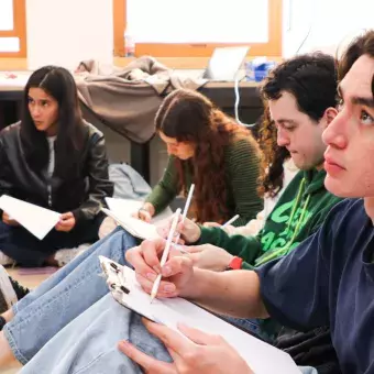 Escultura y dibujo: alumnos reestrenan aula de arte en Tec CSF