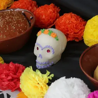 Comida de un altar de muertos
