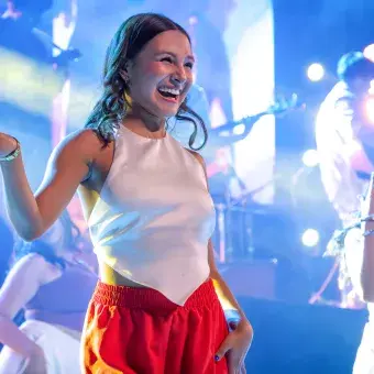 Estudiantes y EXATEC de campus Hidalgo durante su presentación en Ensamble Legacy