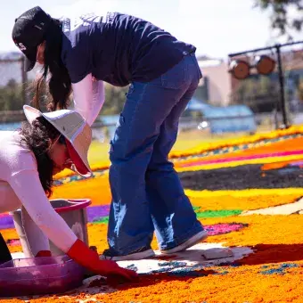 Montaje de catrina monumental