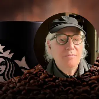 Zev Siegl, cofundador de Starbucks, dio una videocoferencia desde su domicilio 